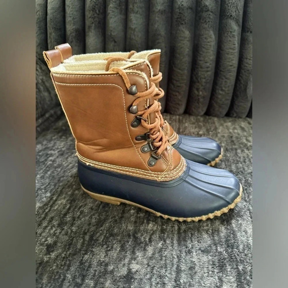 Esprit Shoes - Esprit Harbour Lace Up Duck Boots Faux Fur Lining Waterproof Women’s Size 6